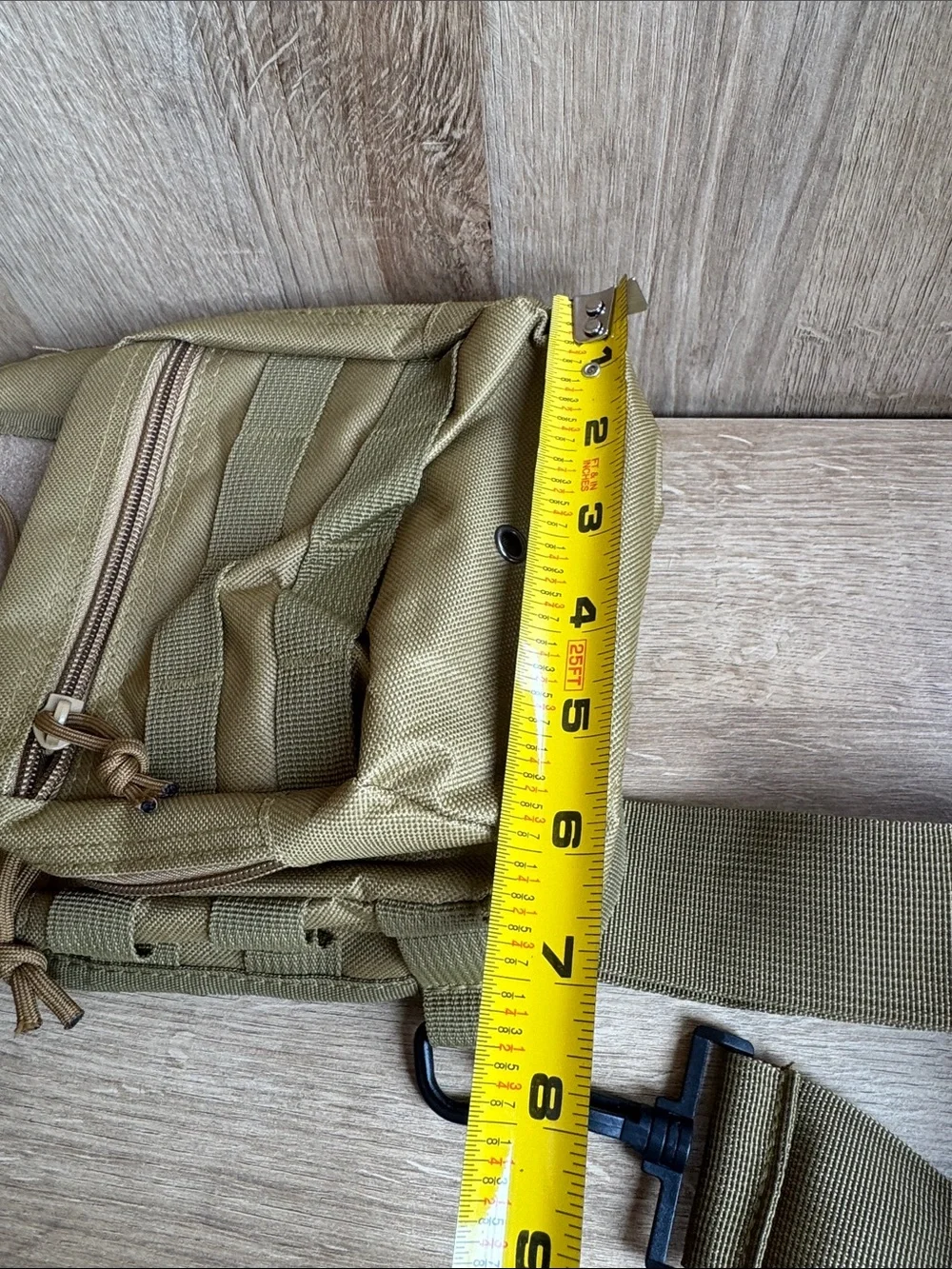 Unlisted Olive Tan Tactical Military Crossbody Sling Bag
